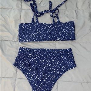 Polka Dot Bikini (High-Waisted Bottoms)
